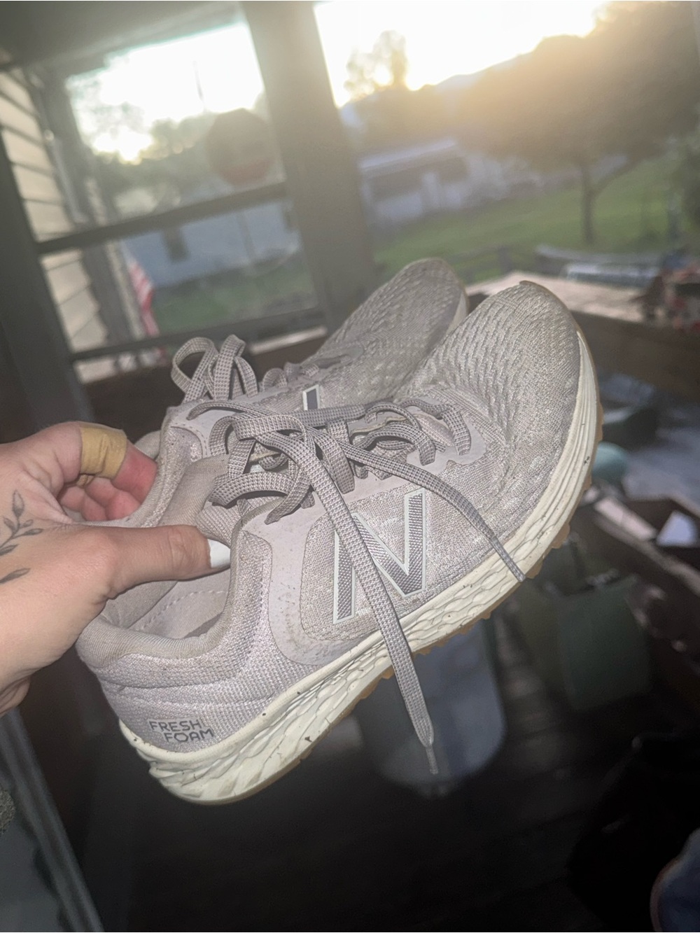 New Balance Women's Light Taupe/Beige Running Sneakers